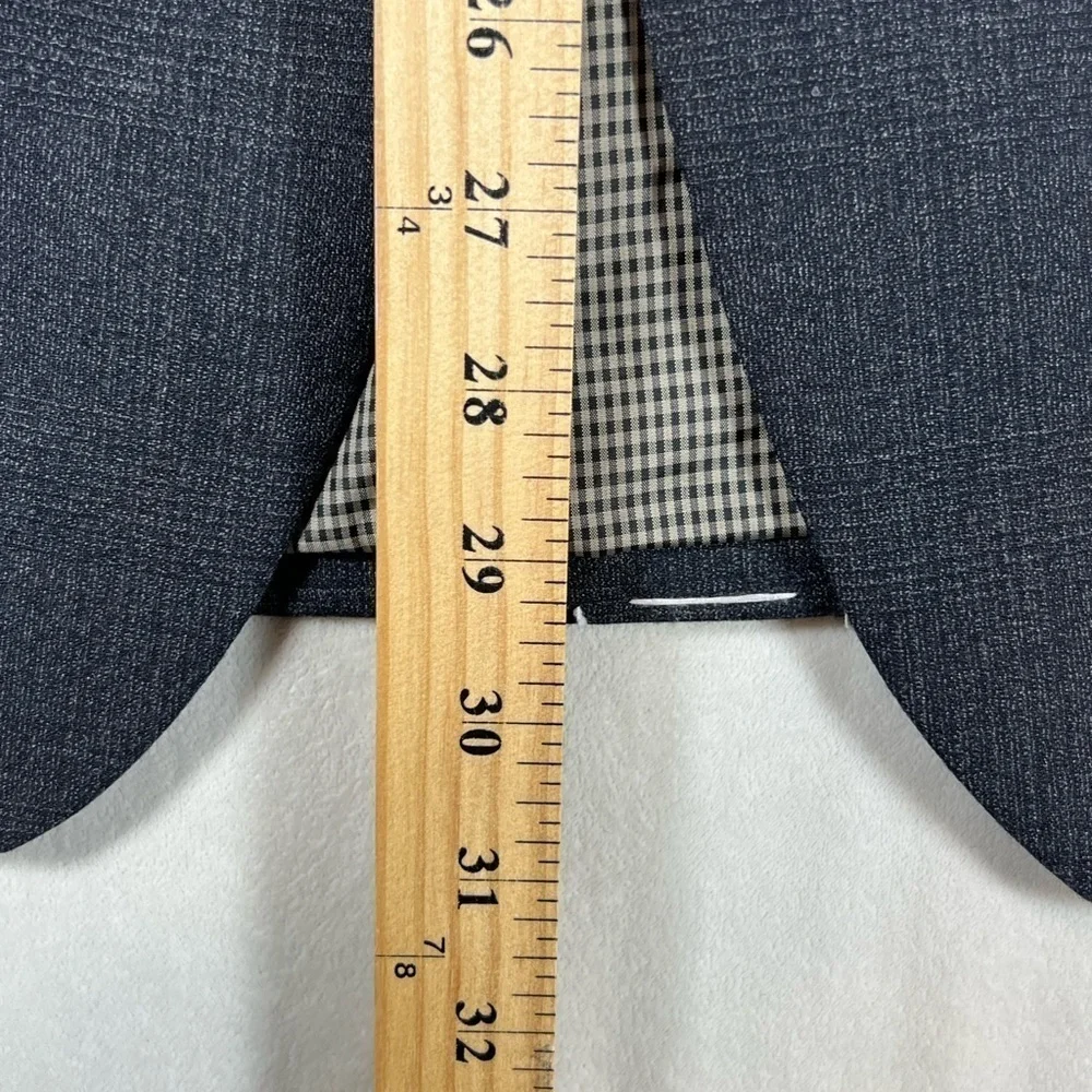 NWOT Banana Republic Slim 40R Gray Plaid 100% Wool Sports Coat Blazer C17